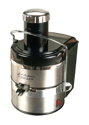 Jack Lalanne - Power Juicer Deluxe Electric Juicer, Stainless/Black